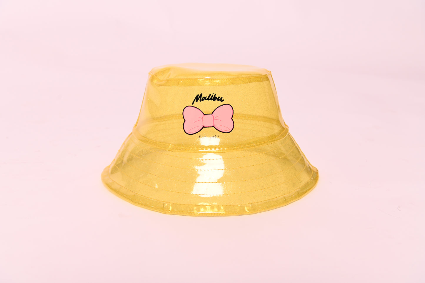 YELLOW Glitter PVC Bucket Hat